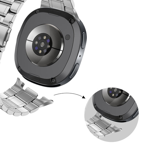 Bandz Samsung Galaxy Watch 8 - 44mm Stahlarmband 'Deluxe' (Silber)
