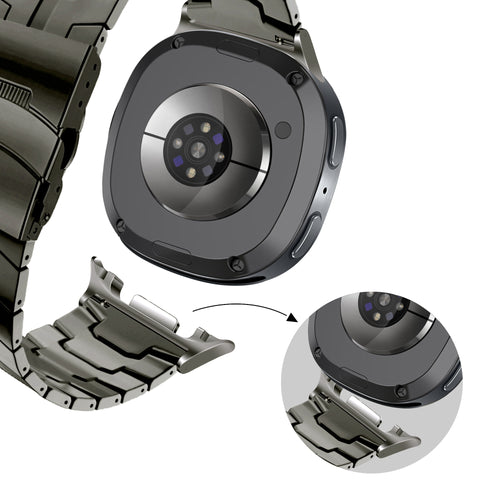 Bandz Samsung Galaxy Watch 8 Classic Steel Strap 'Iron' (Graphite)
