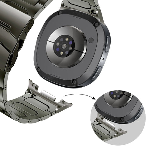 Bandz Samsung Galaxy Watch 9 - 40mm Titanarmband 'Deluxe' (Graphit)