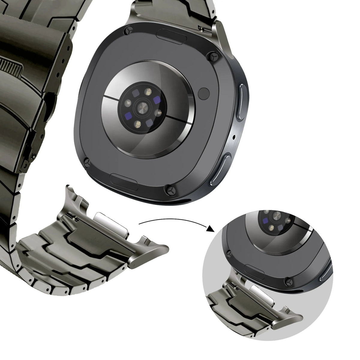 Samsung Galaxy Watch 9 - 44mm Iron Stahlarmband (Graphit)