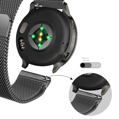 Bandz Garmin D2 Air X15 Milanese Loop Armband (Schwarz)