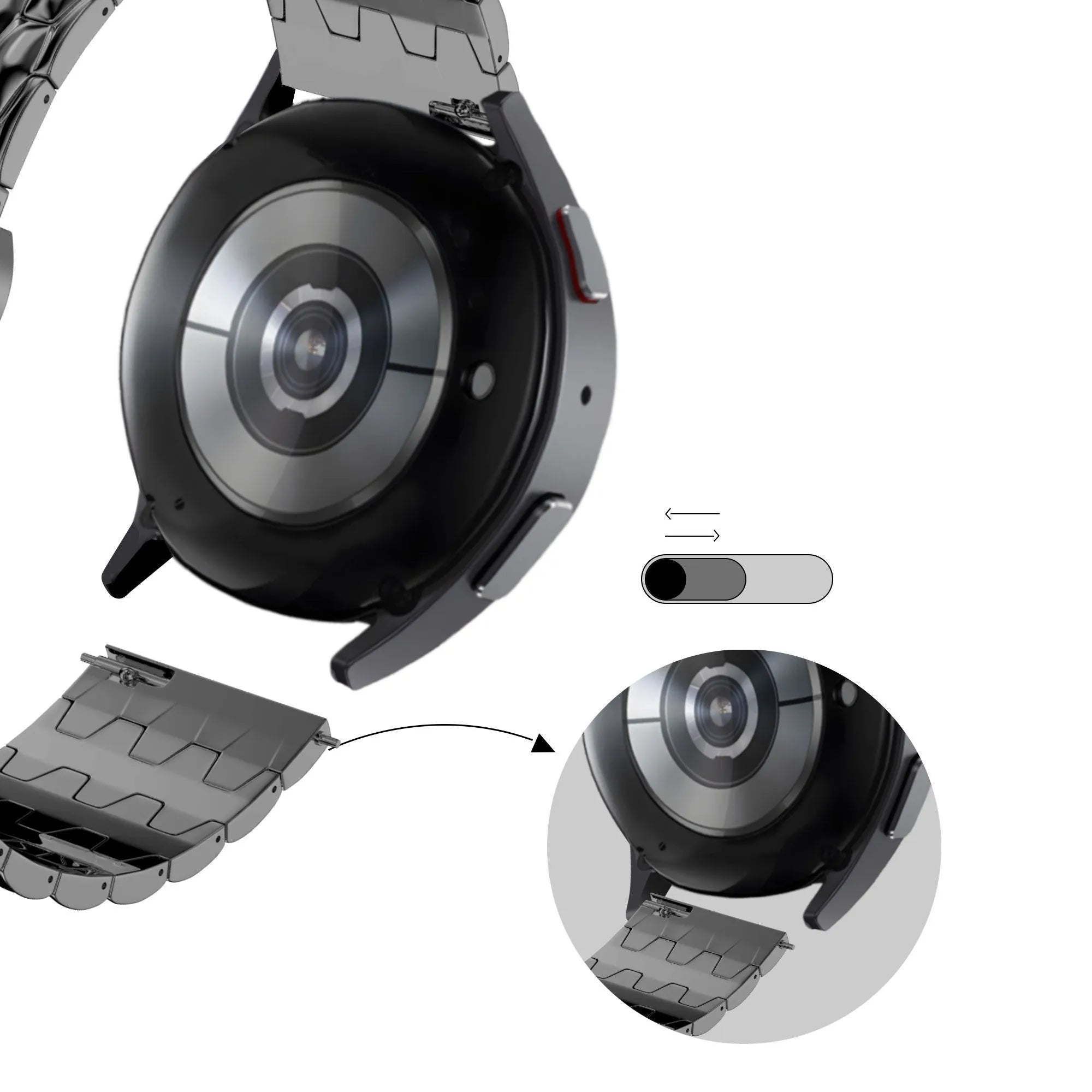 Polar Vantage M3 Stahlarmband 'Dragon' (Schwarz)
