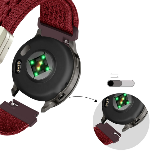 Bandz Garmin Approach J1 Vintage Nylonarmband (Wrinrot)