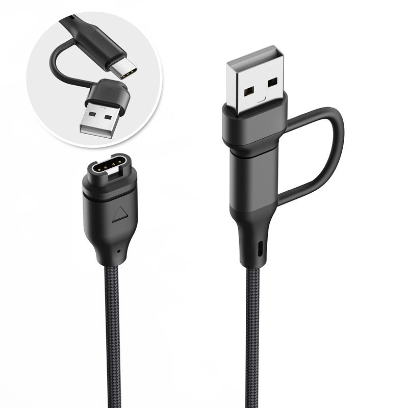 Strap-it USB-A & C 2in1 Braided Garmin Venu 2 Charger