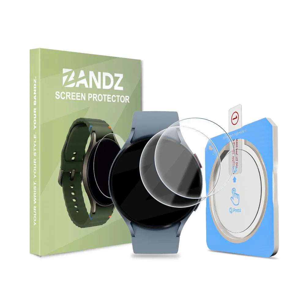 Bandz Samsung Galaxy Watch 5 - 44mm Glass Screenprotector with One-Click Tool