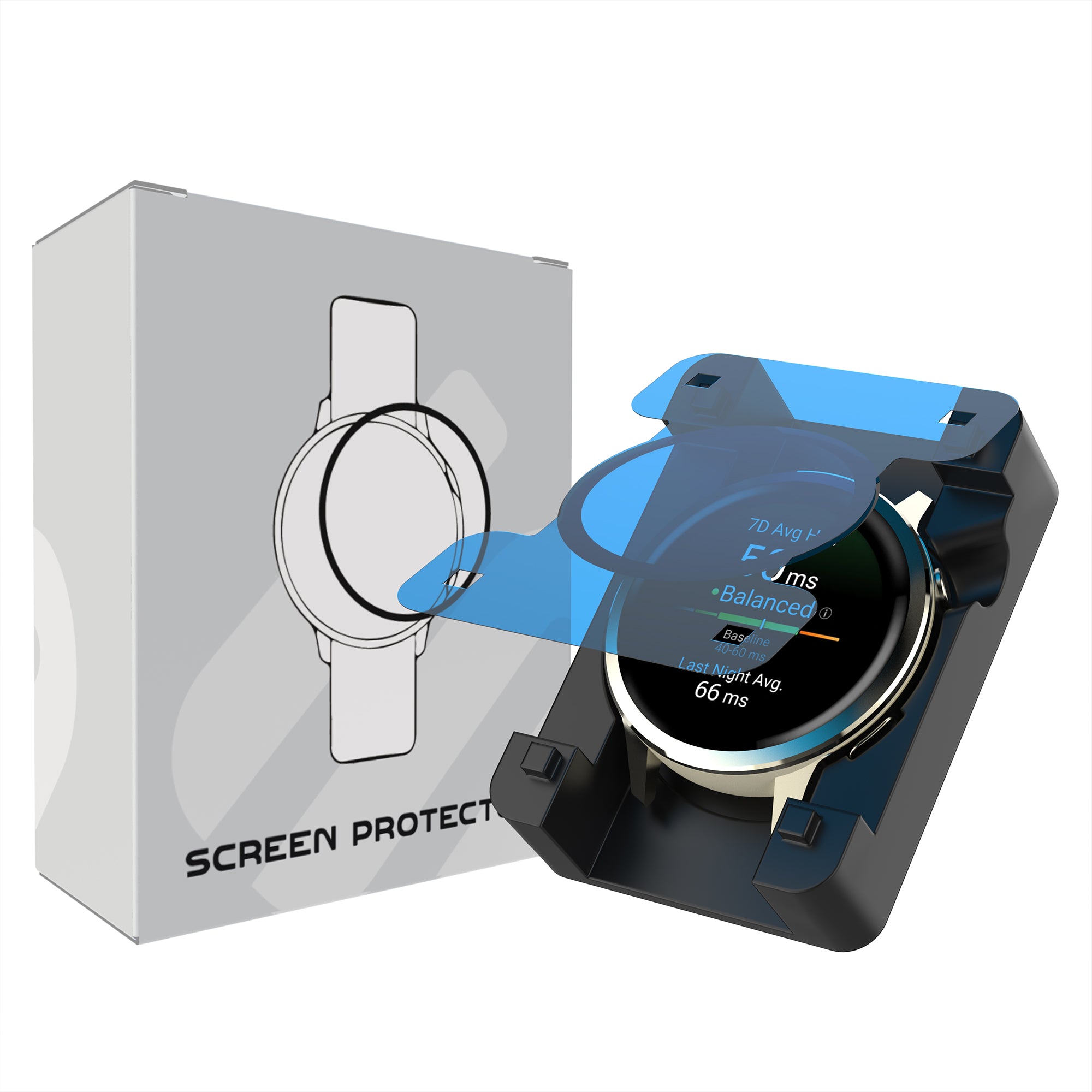 Displayschutzfolie mit 'One-Click' Tool - Garmin Venu 4 - 41mm
