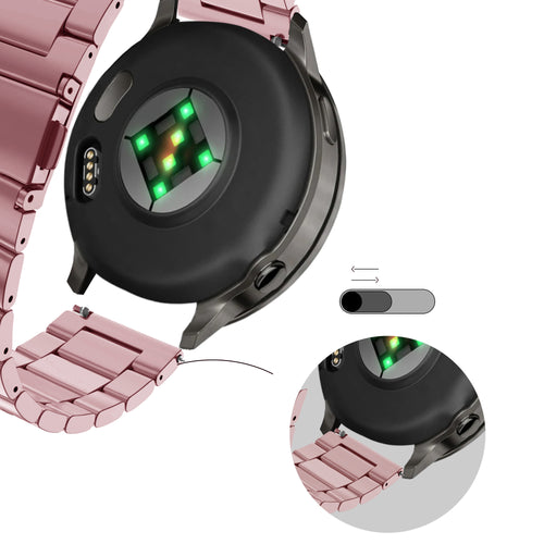 Bandz Garmin Forerunner 255s Stahlarmband 'Classic' (Rosa)