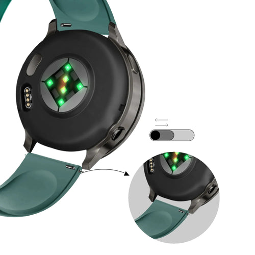 Bandz Garmin Forerunner 265s Sportarmband 'Deluxe' (Viridiangrün)