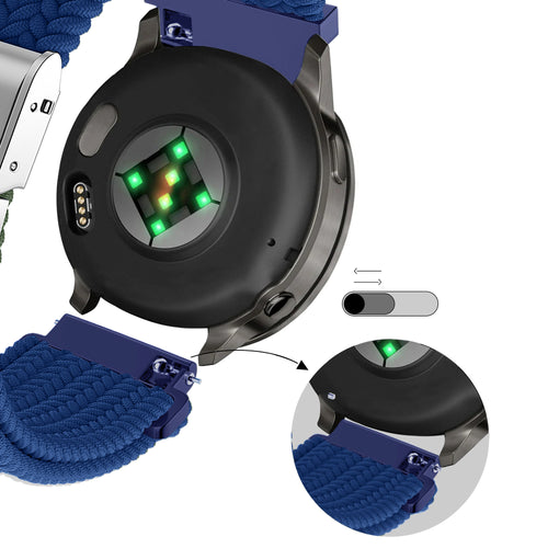Bandz Garmin Forerunner 70 Gewebtes Nylonarmband (Blau)