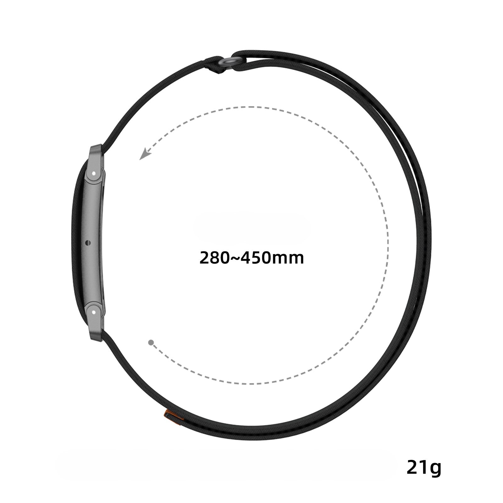 Fitbit Air Biceps Nylon Armband (Grau/Weiß)