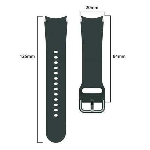 Samsung Galaxy Watch 6 - 40mm Silikon Schnallenarmband (Dunkelgrün)