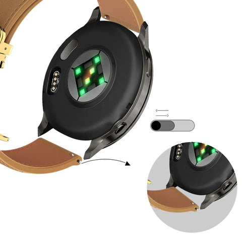Bandz Denver SW 162 Leather Strap 'D-Type' (Milk Tea)