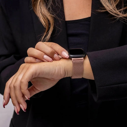 Fitbit Sense 2 Milanese-Armband (Rosa)