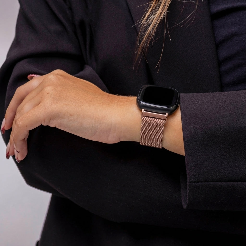 Fitbit Sense 2 Milanese-Armband (Rosa)