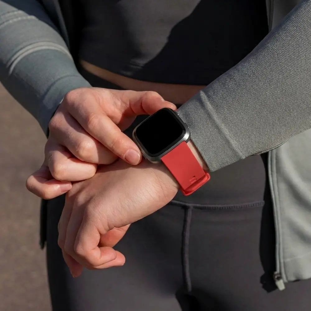 Fitbit Versa-Versa 2 Silicone Strap (Red)