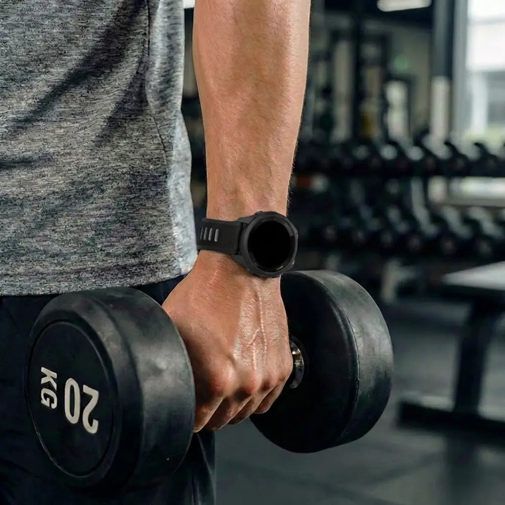 Garmin Forerunner 265 Sportarmband mit Schnalle (Schwarz/Grau)