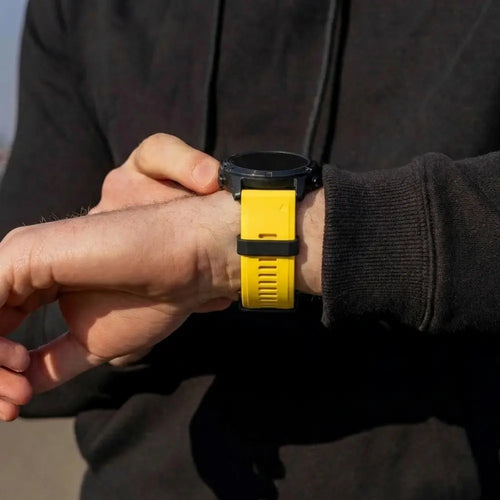 Garmin Fenix 5 (Plus) / 6 (Pro) Silikonarmband (Gelb)