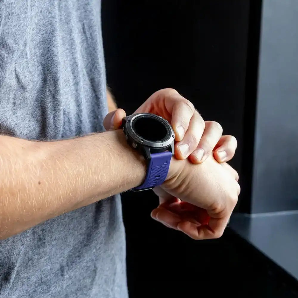 Garmin Fenix 5 (Plus)/6 (Pro) Silicone Strap (Blue)