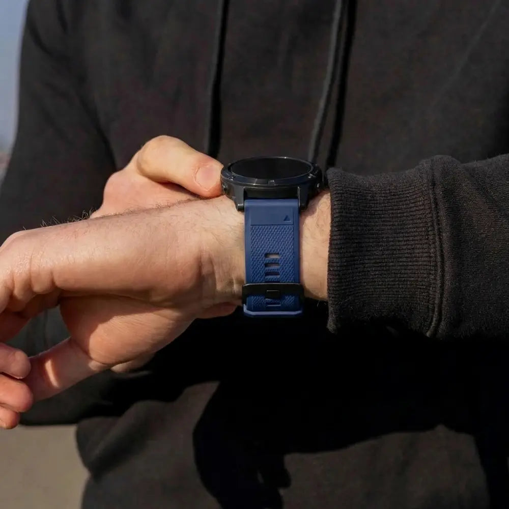 Garmin Fenix 7 Silikonarmband (Dunkelblau)