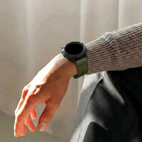 Garmin Fenix 5/6 Hybrid Nylonarmband (Armeegrün)