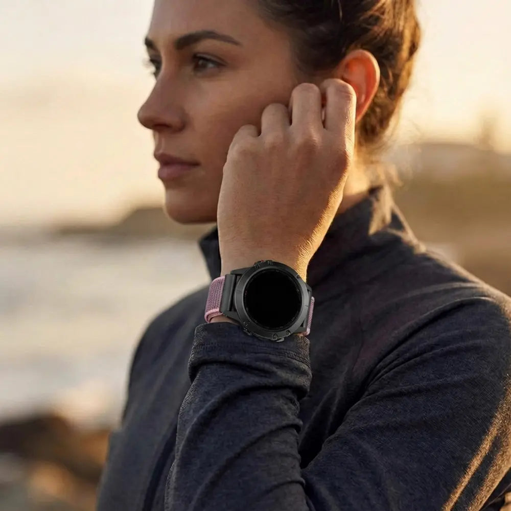 Garmin Fenix 5s / 6s nylon band (pink sand)