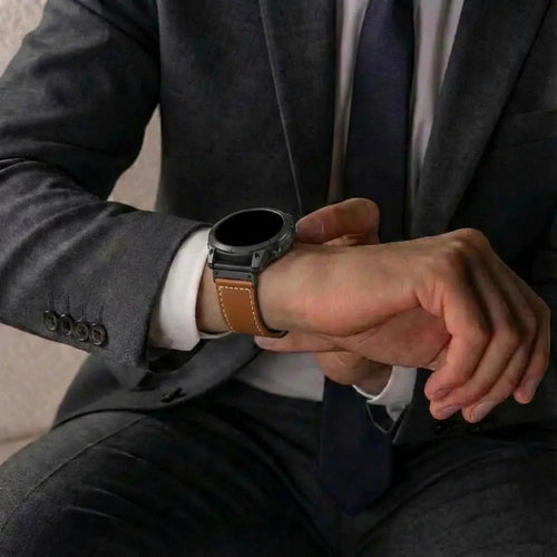 Garmin Epix Pro (Gen 2) 51mm Premium Leather Strap (Brown)