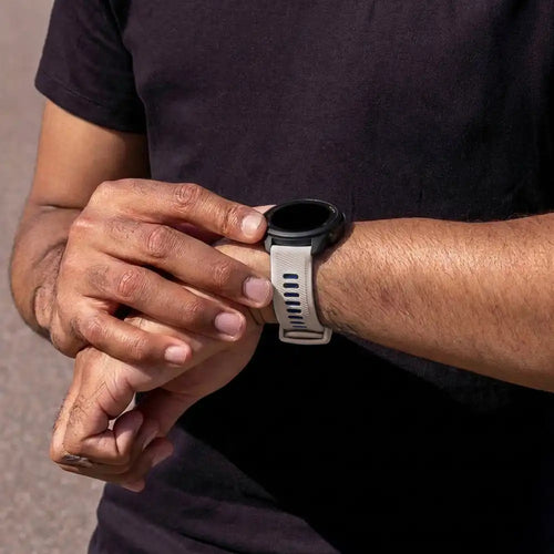 Garmin Forerunner 245 Schnalle Sport Amrband (Beige/Schwarz)