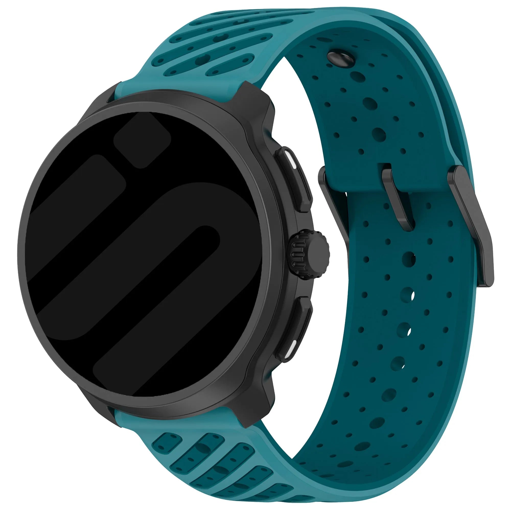 Coros Apex 4 - 42mm Gestreiftes Silikonarmband (Blau)