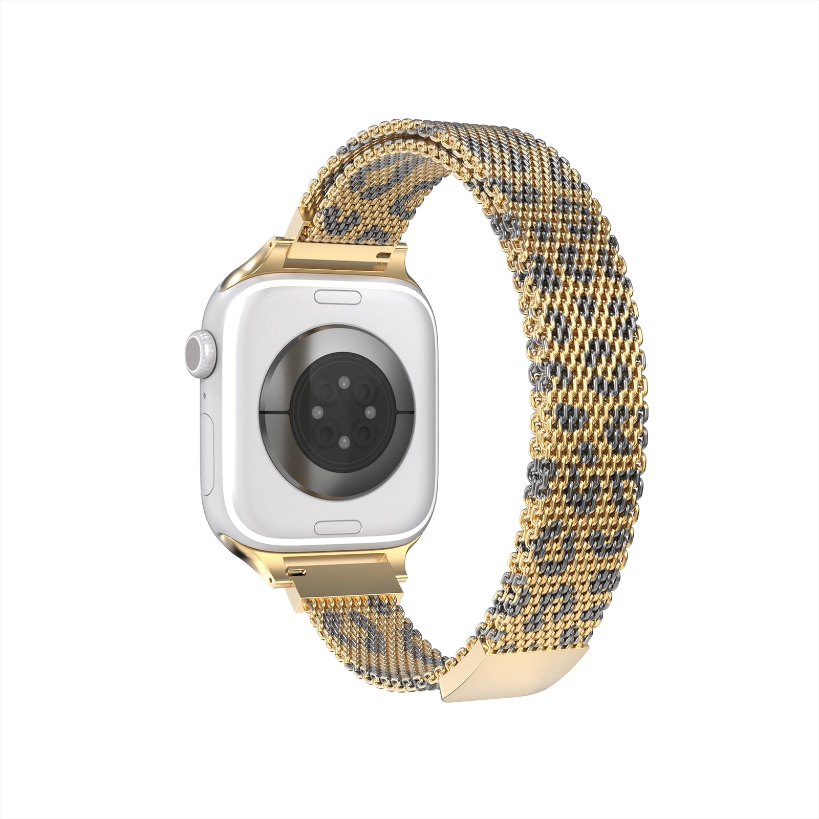 Apple Watch Slim Milanese Armband (Gold Leopard)
