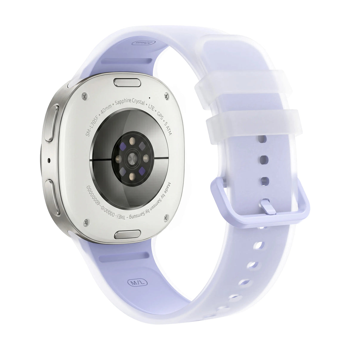Samsung Galaxy Watch 8 - 40mm Jelly Silkonarmband (Flieder)