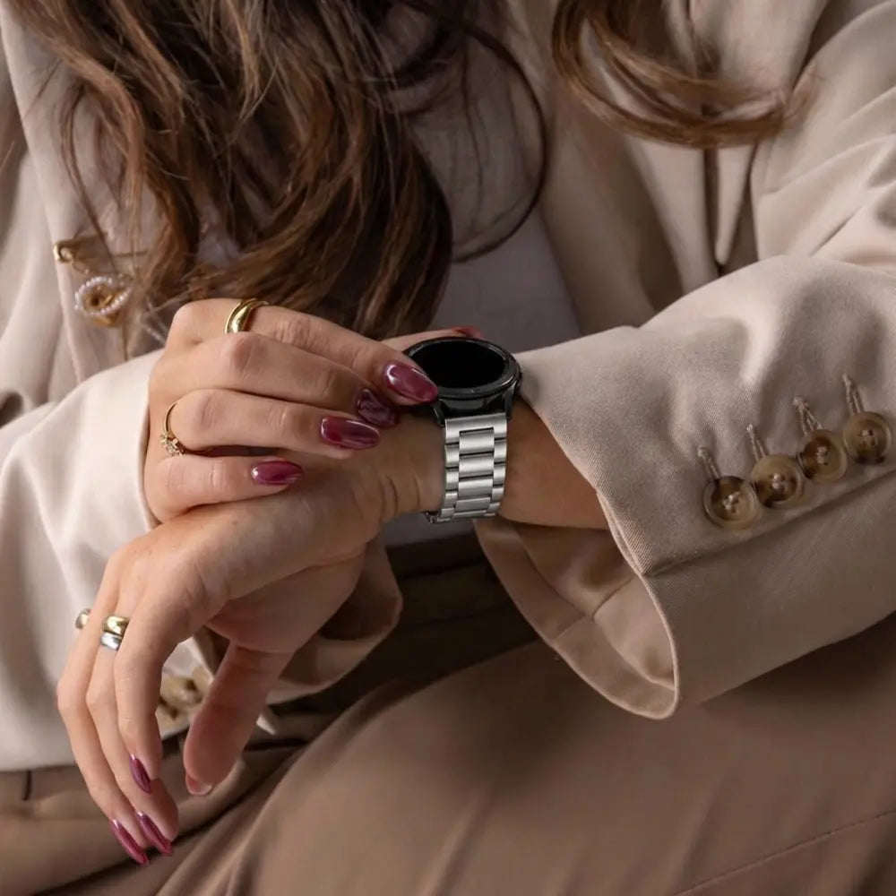 Samsung Galaxy Watch 46mm Gliederarmband (Silber)