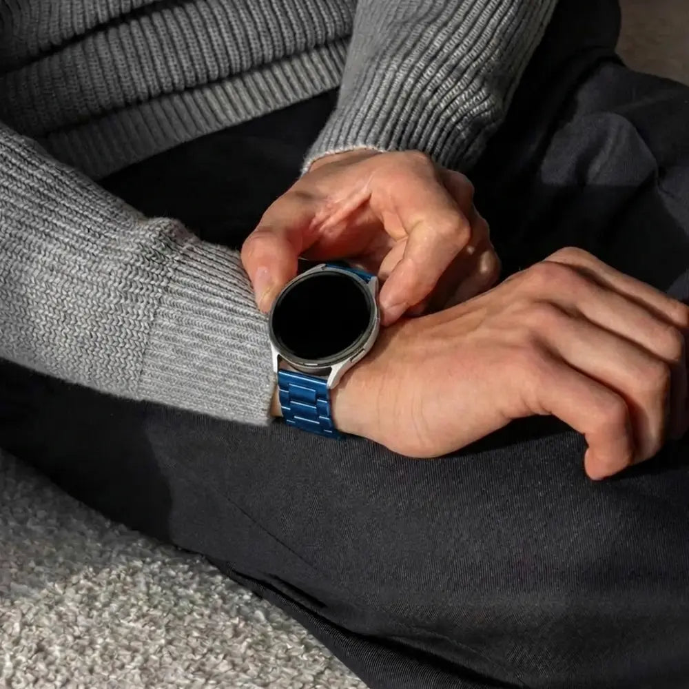 Samsung Galaxy Watch 46mm Gliederarmband (Blau)