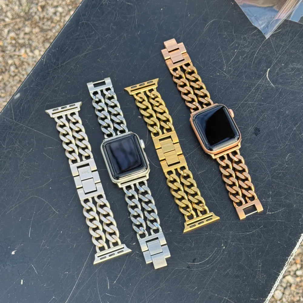 xoxo Wildhearts Apple Watch Steel Strap - Chain strap (Gold)