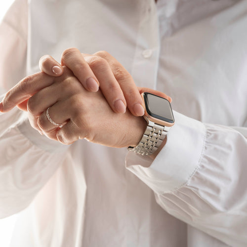 Apple Watch Luxus Stahlgliederband (Polarstern)