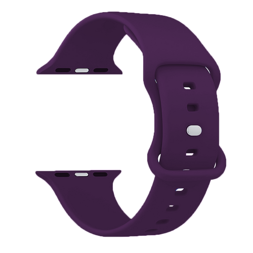 Apple Watch Klassisches Silikonarmband (Dunkel Lila)