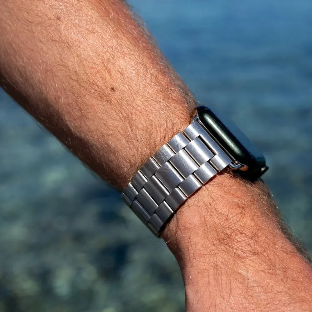 Apple Watch Gliederarmband (Silber)