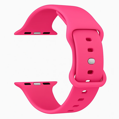 Apple Watch Klassisches Silikonarmband (Rosa)