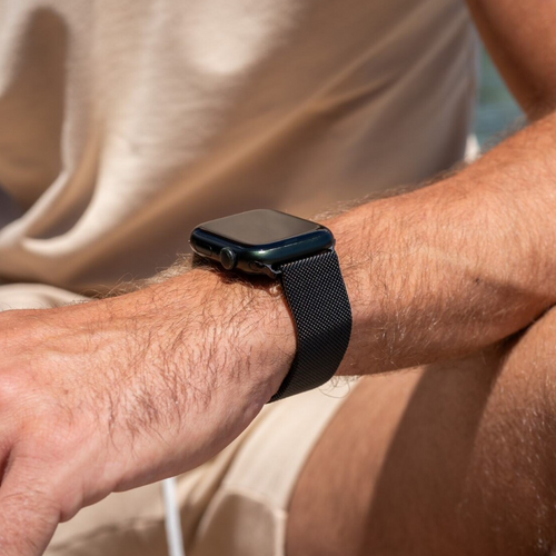 Apple Watch Ultra Armband Milanese (Schwarz)