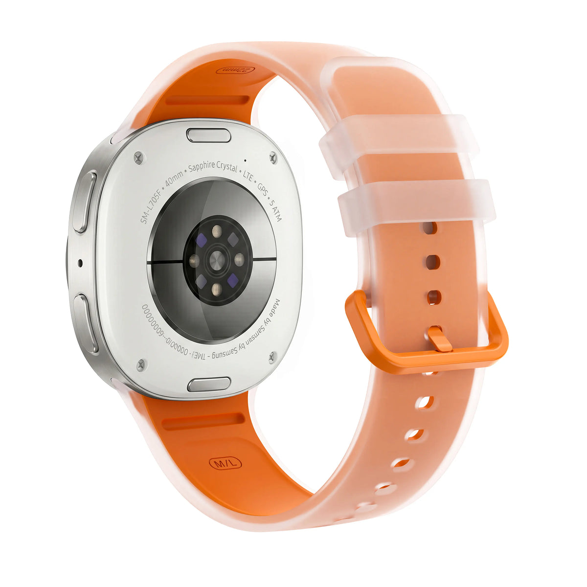 Samsung Galaxy Watch 8 Classic Jelly Silicone Strap (Orange)