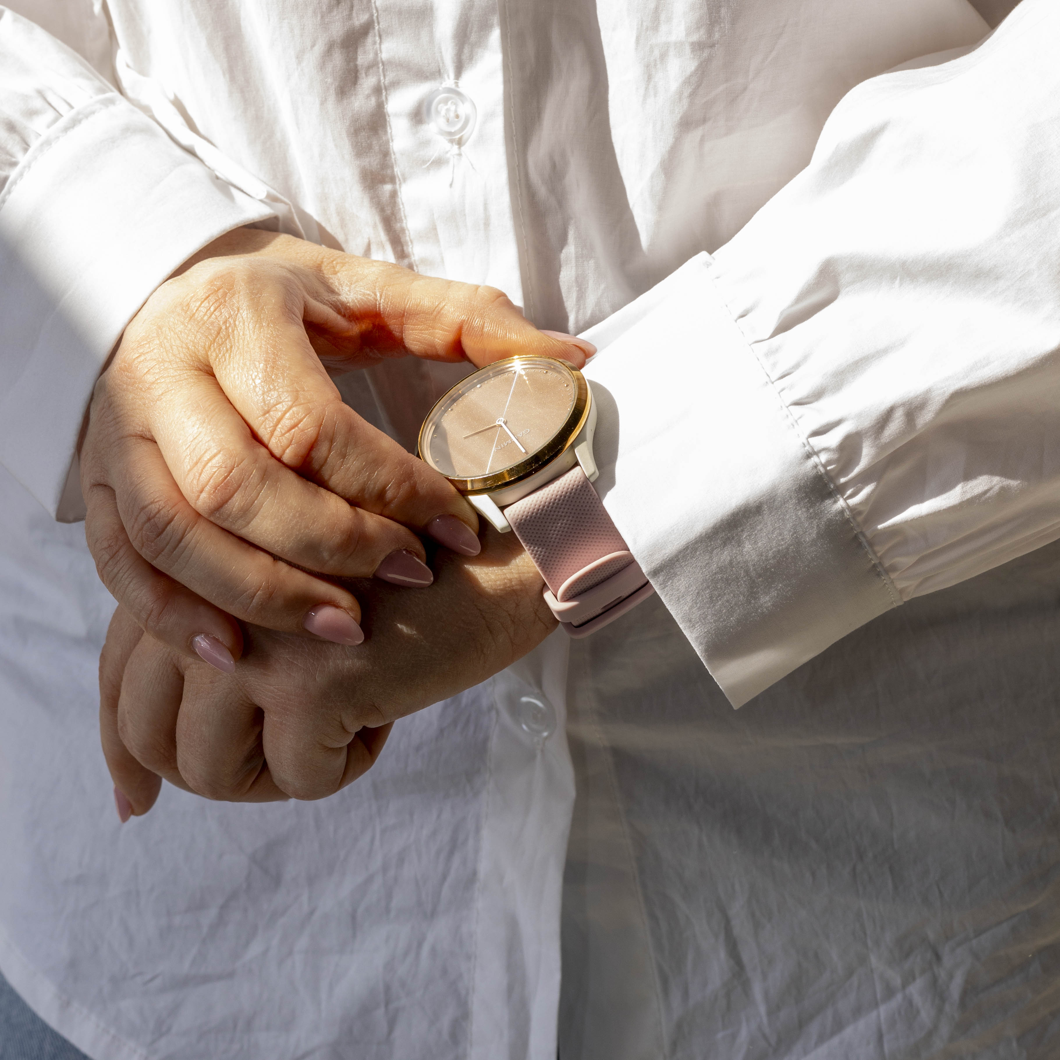 Fossil Gen 4 Venture (HR) Silikonarmband (Rosa)