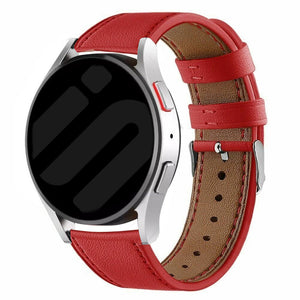 Oppo Watch X Modernes Lederarmband (Rot)