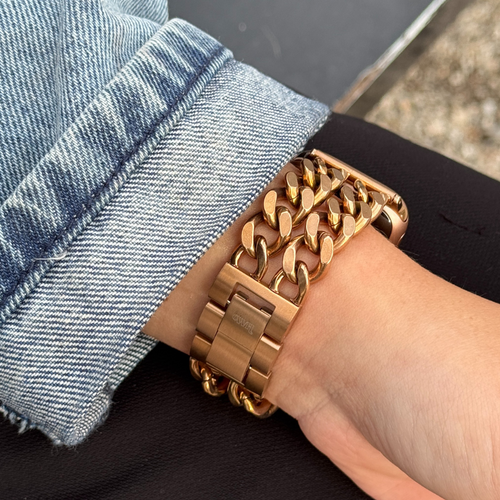 xoxo Wildhearts Apple Watch Stahlarmband - Ketten-Armband (Rose Gold) - 38/40/41/42mm