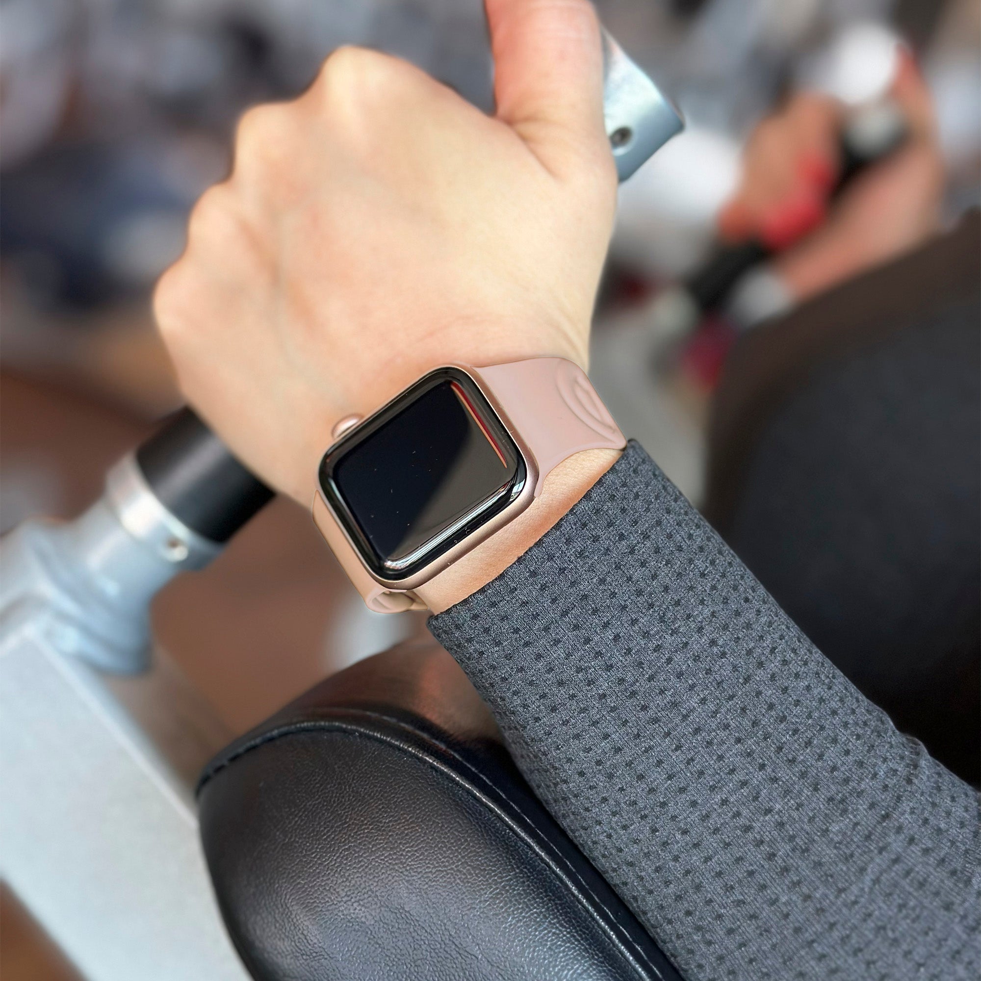 Apple Watch Silikon Kettenarmband (Rosa)