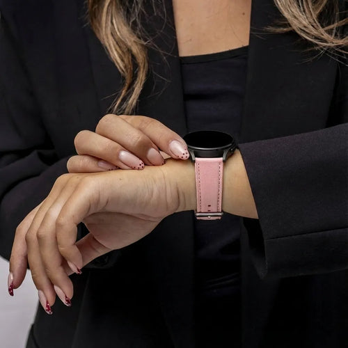 Samsung Galaxy Watch 46mm Leather Strap (Pink)