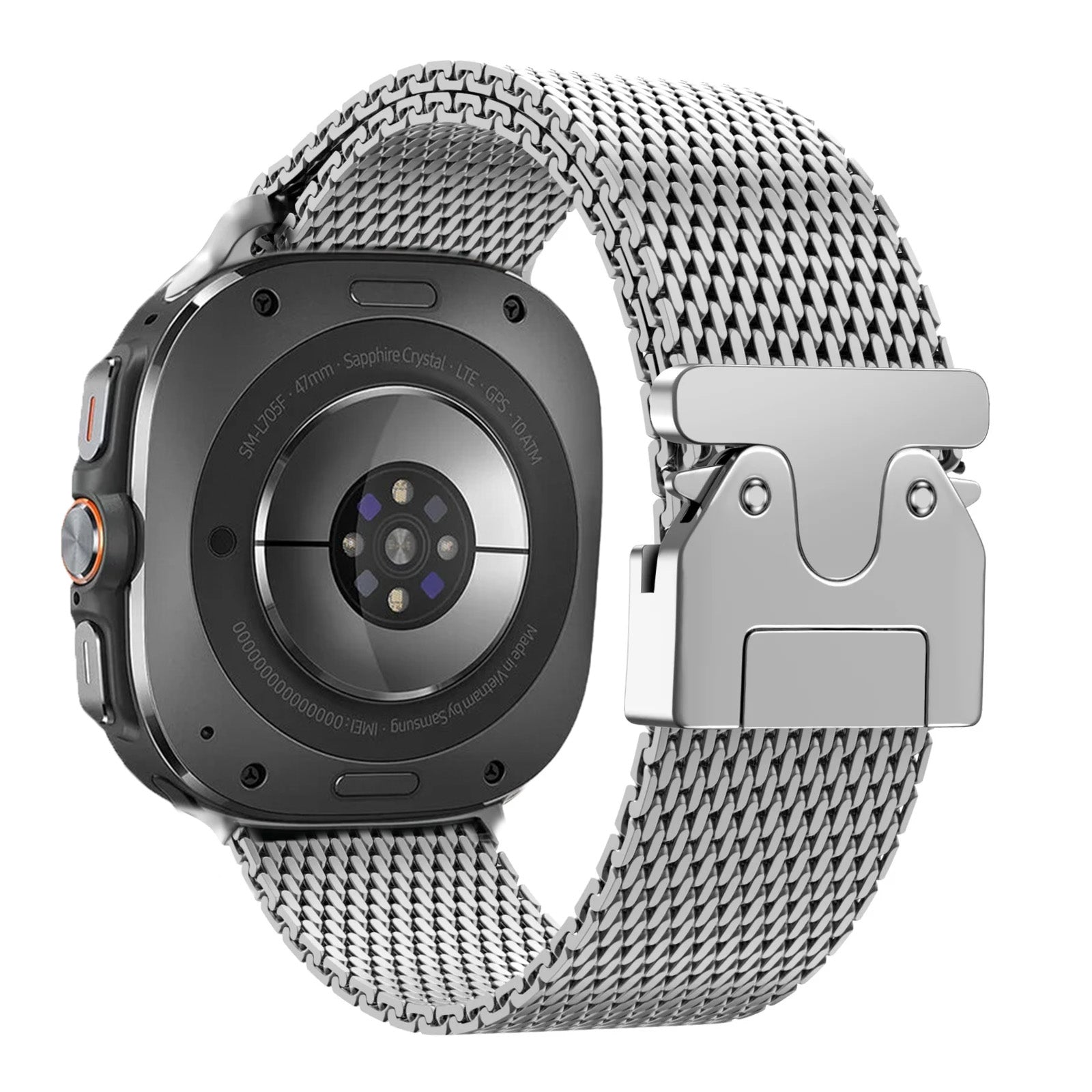 Samsung Galaxy Watch Ultra Milanese Strap with P-Buckle (Titanium)