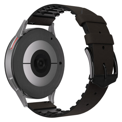 Coros Apex 2 Leather / Silicone Strap (Brown)