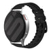 Amazfit Bip U (Pro) Leder-/ Silikonarmband (Schwarz)