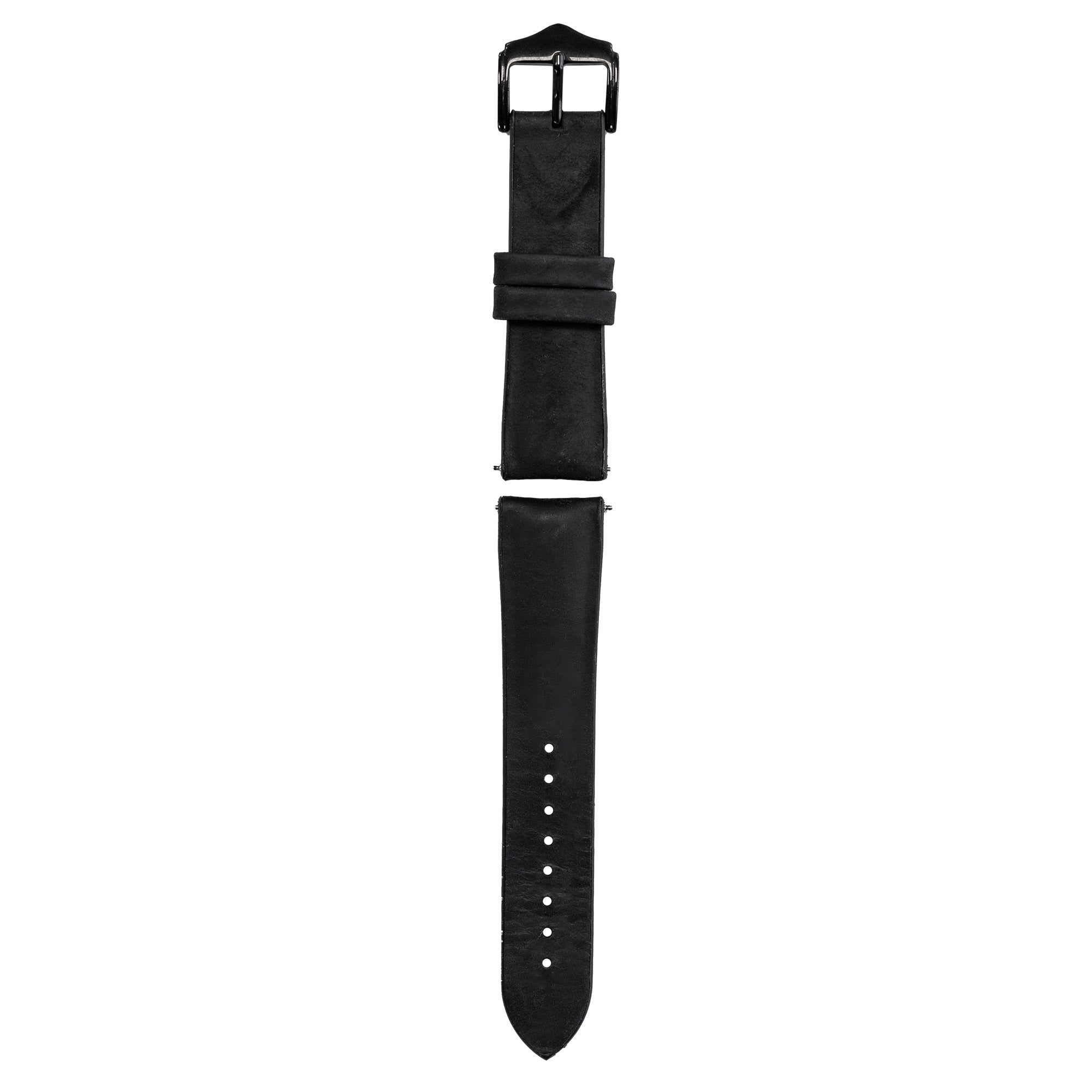 Coros Apex 2 Leather / Silicone Strap (Black)