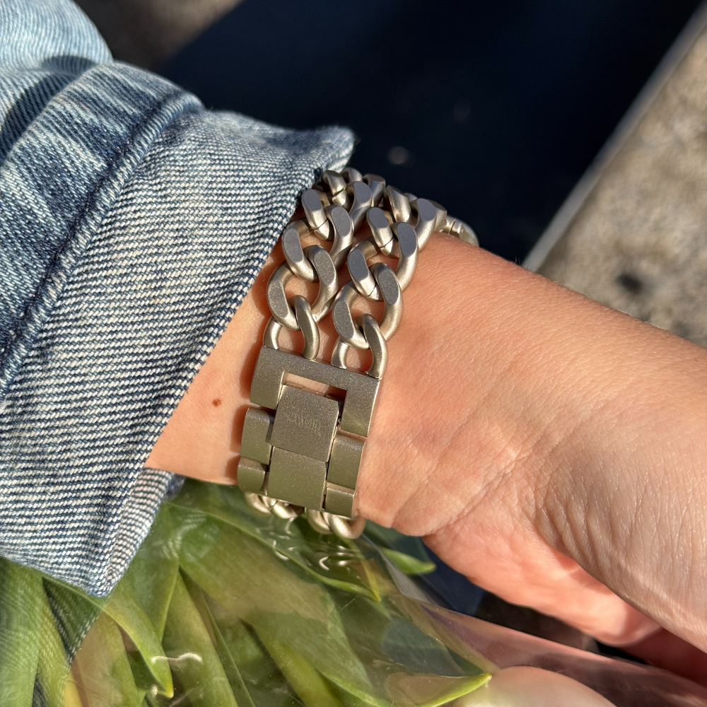 xoxo Wildhearts Apple Watch Stahlarmband - Ketten-Armband (Starlight) - 38/40/41/42mm