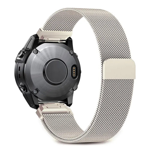 Garmin Instinct E - 40mm Premium Milanese Strap (Starlight)